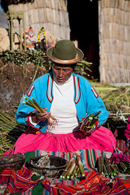 Uro-Frau (Titicacasee, Peru)